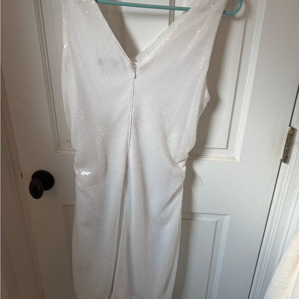 EUC Kensie Knee Length Sequin Dress Cowl Neckline - Picture 3 of 3